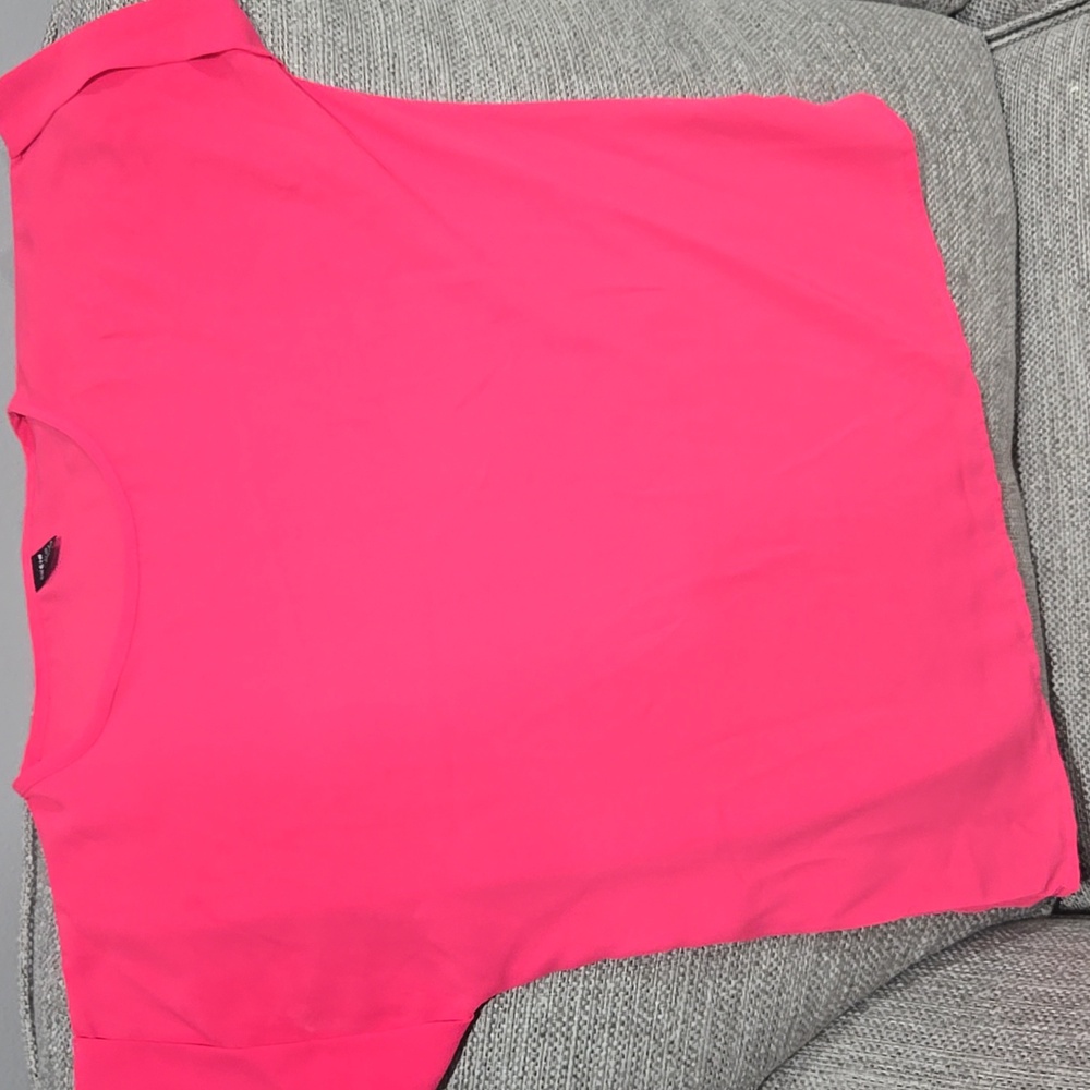 SHEIN Hot Pink Short Sleeve Tee